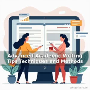 Artistic representation for Advanced Academic Writing Tips Techniques and Methods