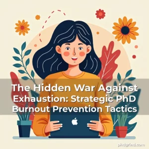 Read more about the article The Hidden War Against Exhaustion: Strategic PhD Burnout Prevention Tactics